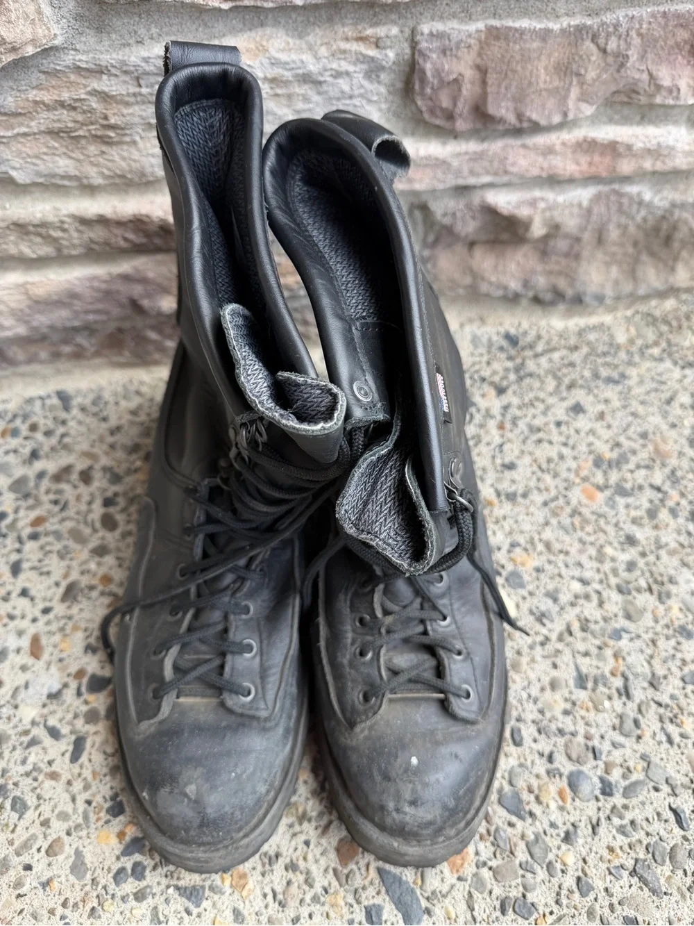 Danner Black Made in USA Leather Combat Boots 11 1/2